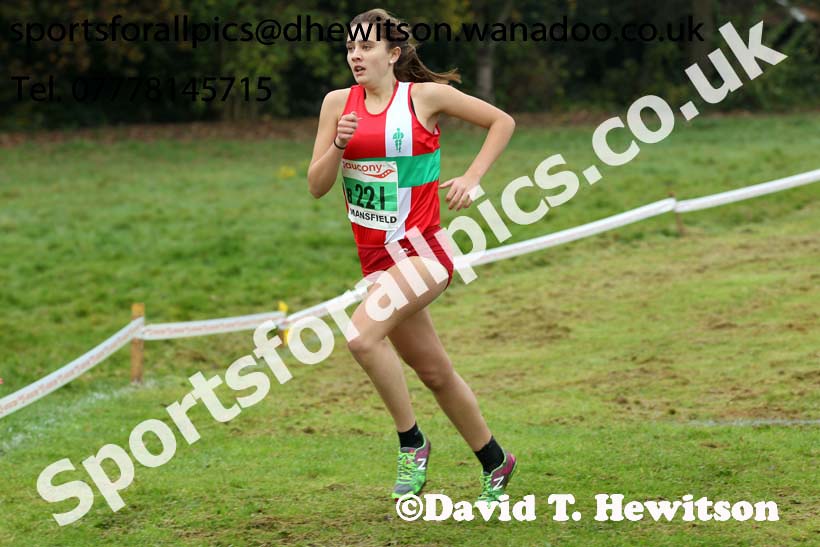 Junior women, National Cross Country Relays, Berry Park, Mansfield. Photo: David T. Hewitson/Sports for All Pics